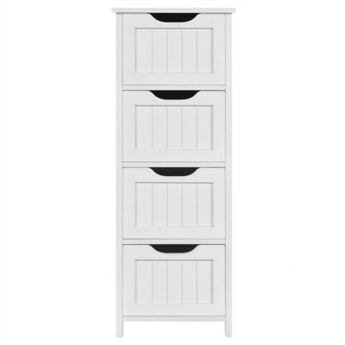Bathroom Floor Cabinet Storage Organizer With 4 Drawers Free Standing Cabinet