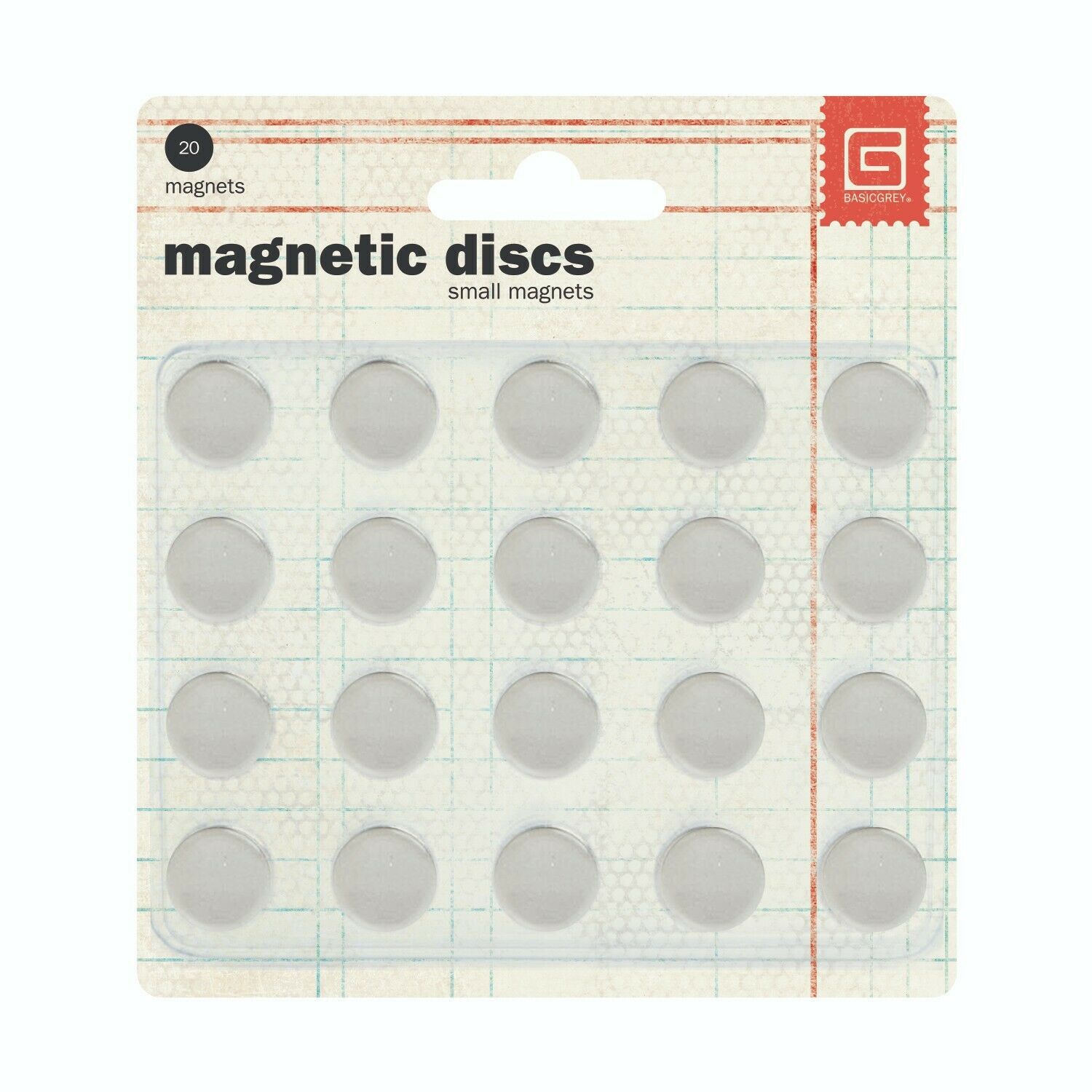 Basicgrey Met-359 Magnetic Discs/small Magnets For Crafting/presentations/.375”