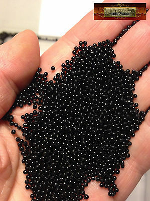 M00740 Morezmore 007l Black Glass 2mm Microbeads Micro Beads