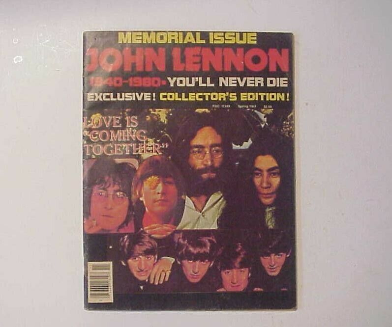 1981 John Lennon Memorial Issue Collector's Edition You'll Never Die Magazine