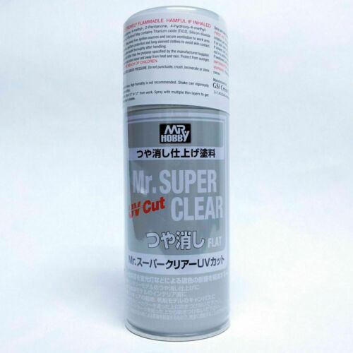 Mr Super Clear Uv Cut Flat Matte Matt 170ml Spray Sealant B523:800 Model Hobby