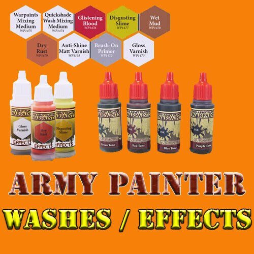 Army Painter Warpaint Quickshade Washes, Effects Free Shipping $35+ Mix & Match