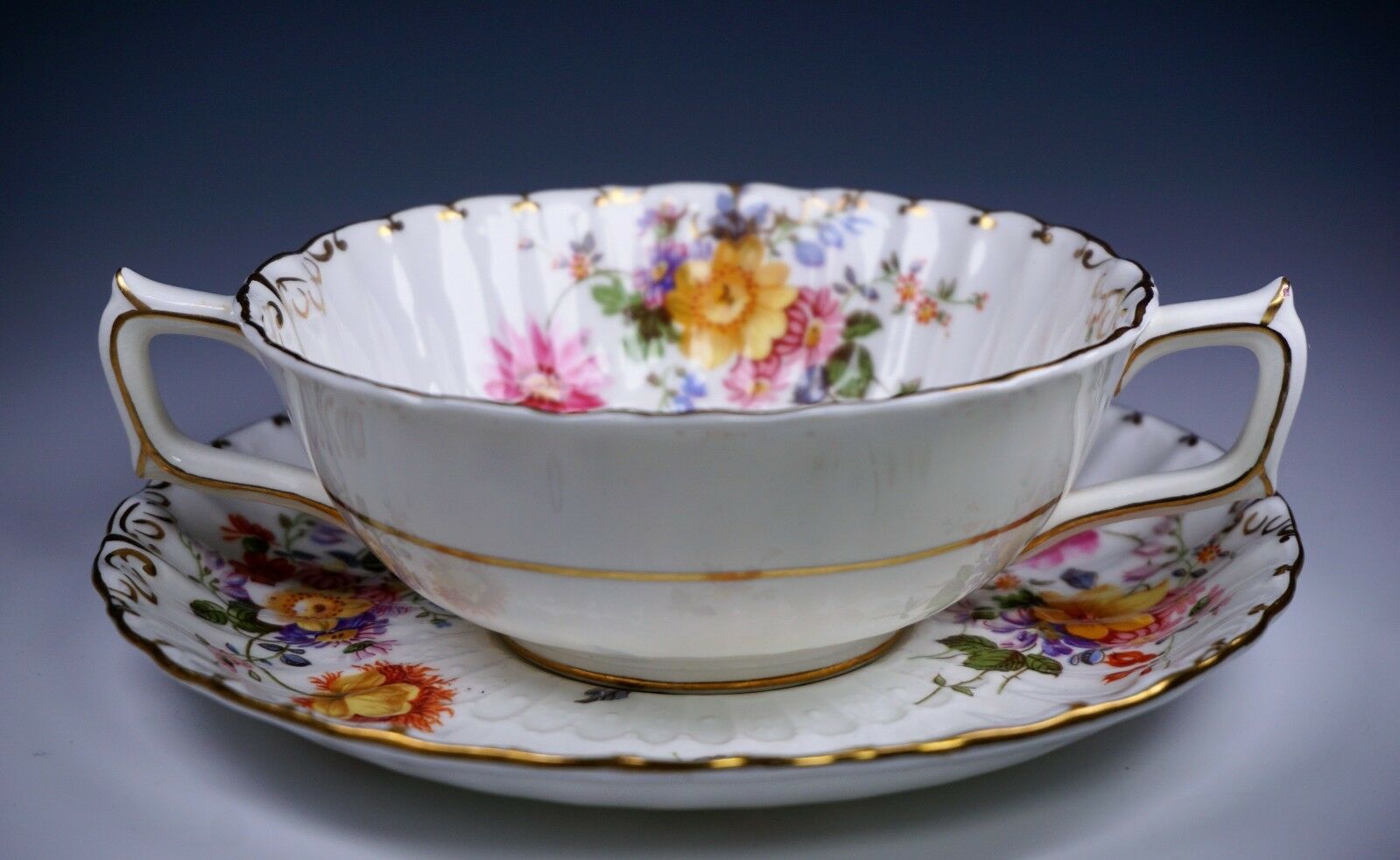 Royal Crown Derby Derby Posies Cream Soup & Saucer A1012