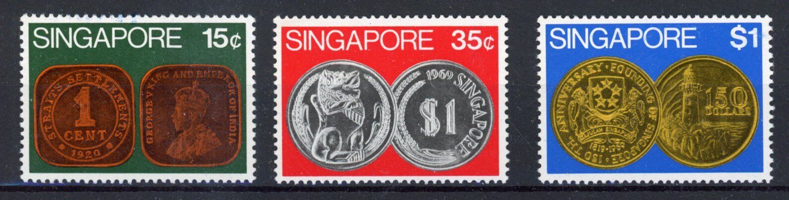 [88.516] Singapore 1969 Coins Good Set Very Fine Mnh Stamps