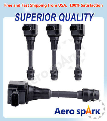 High Performance 4x Ignition Coil Uf350 For Nissan Altima 2.5l L4 224488-8h300