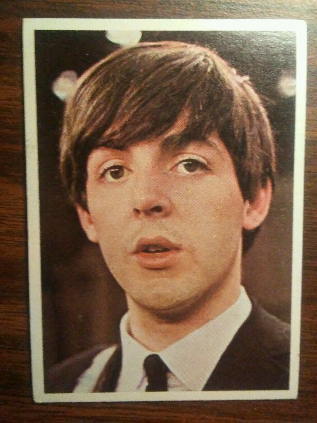 Paul The Beatles Color Trading Cards 1964 Card # 49 - Original Card