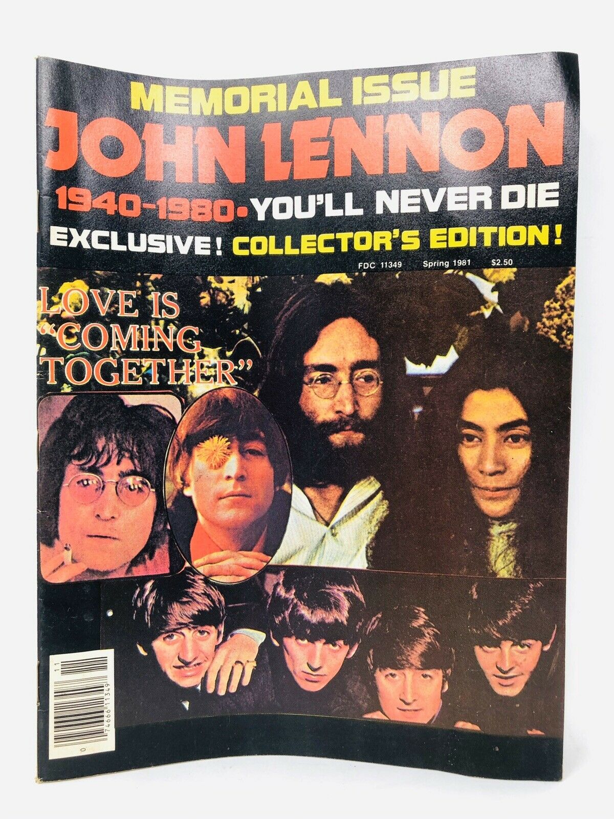 John Lennon Memorial Issue Collectors Edition Spring 1991 Love Is Coming Bb21