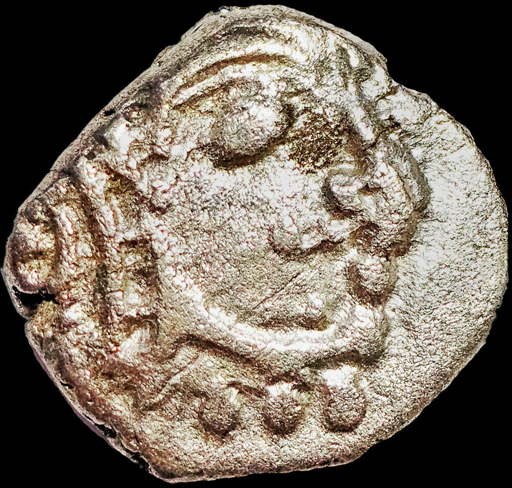 Ancient - Gupta Empire - Skandagupta (455-480) Silver Drachm -fire Alter #gum261