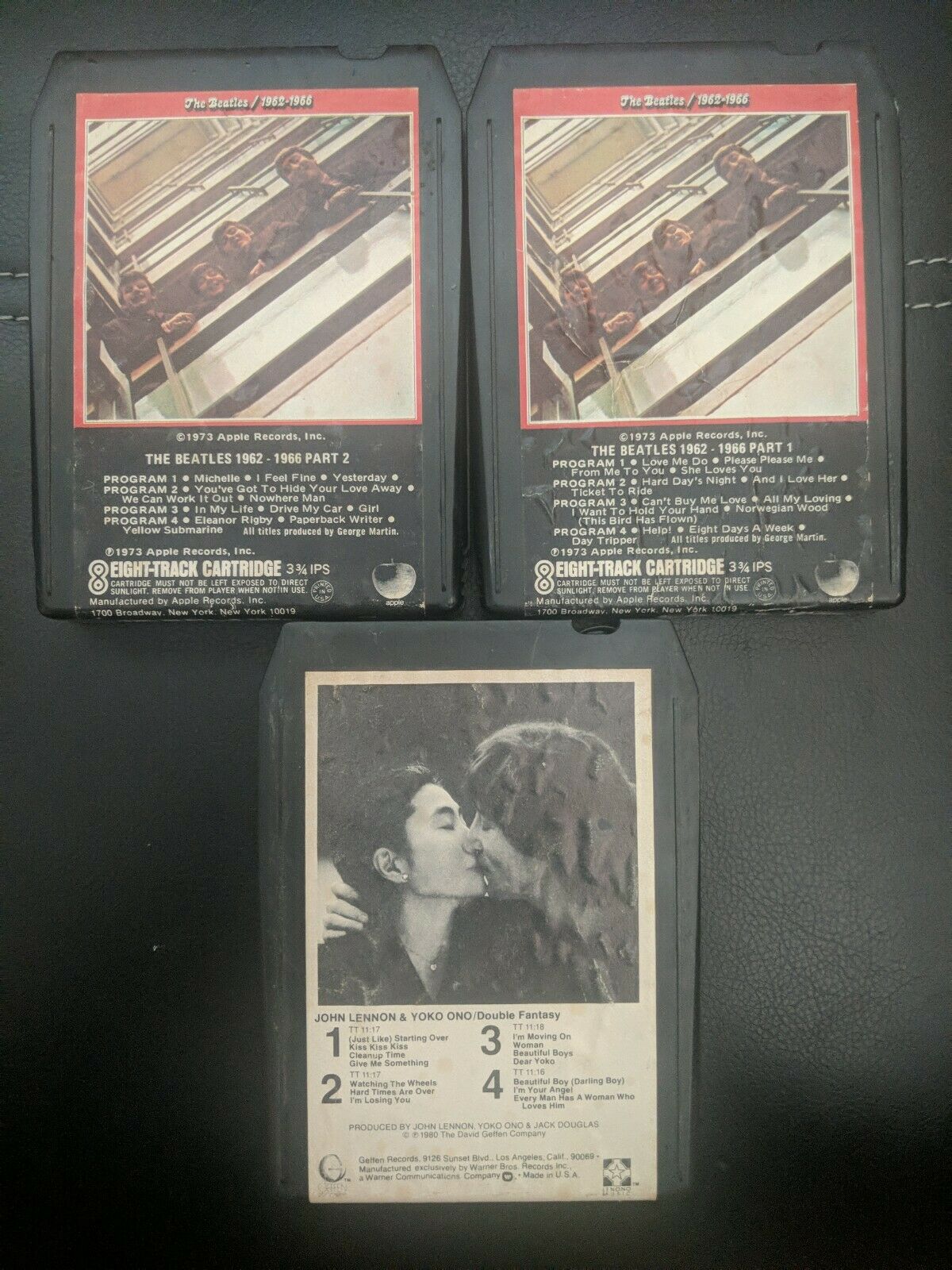Vintage 8 Track Tapes Of The Beatles 1962-1966 And John Lennon Yoko Ono Untested