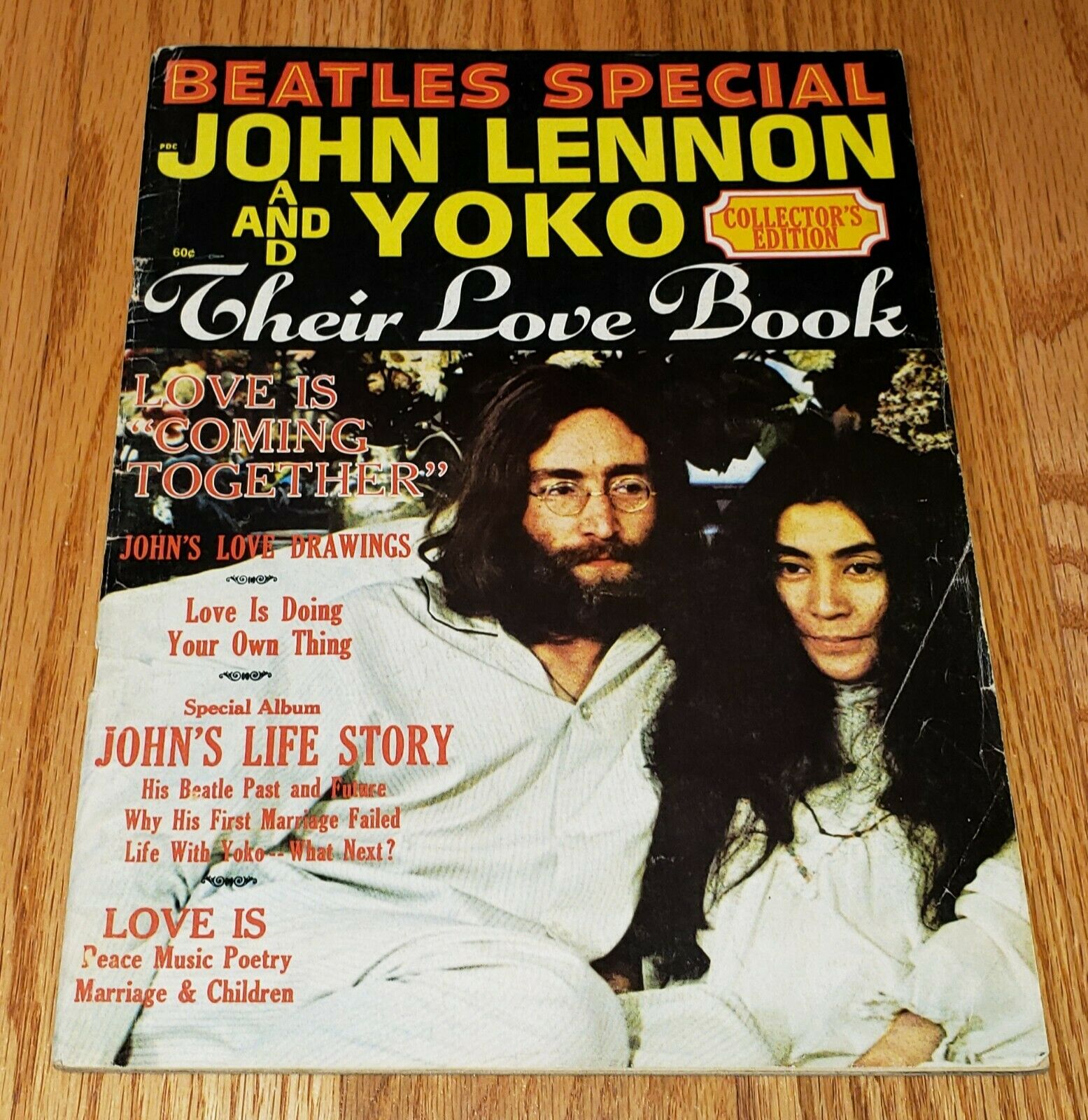 John Lennon Yoko Ono 1970 Love Book Collector's Edition Magazine Vg++ Beatles