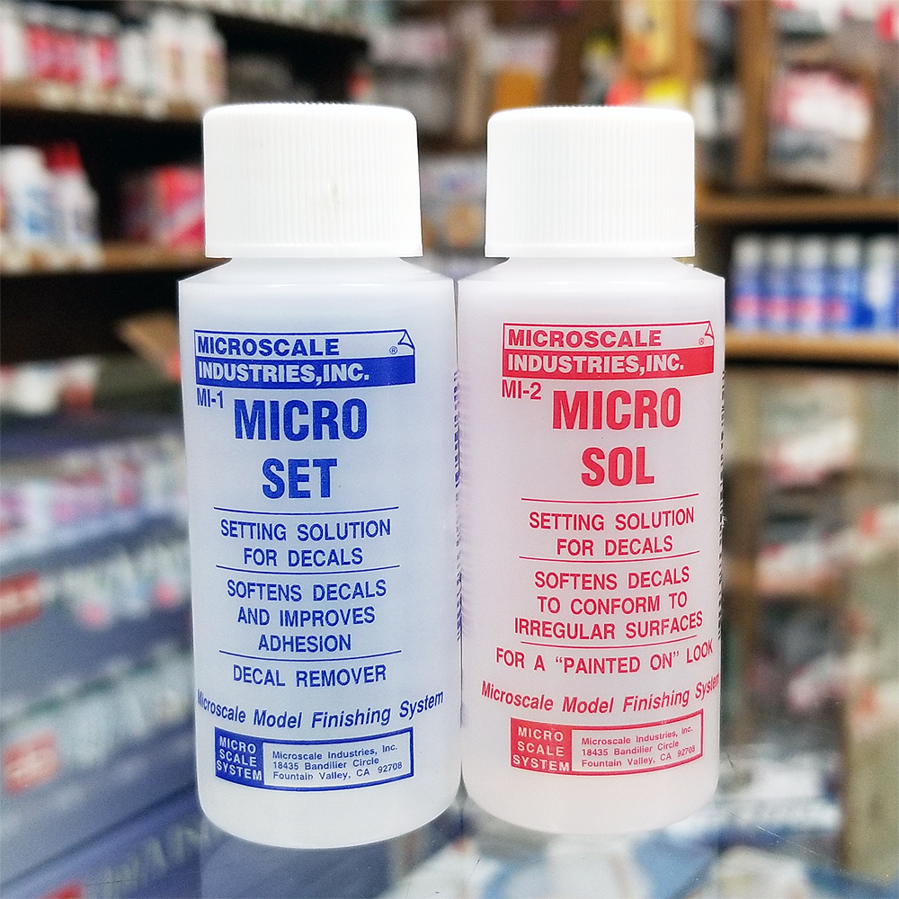 Microscale Micro Sol/micro Set Decal Setting Solution Set Mi-1/mi-2 - Free S/h