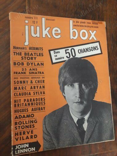 John Lennon Cover Juke Box French Magazine Jukebox 1960s Original ! Beatles