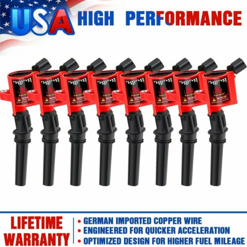 8 Ignition Coil Pack For Ford F150 Expedition 2000 2001 2002 2003 2004 4.6l/5.4l